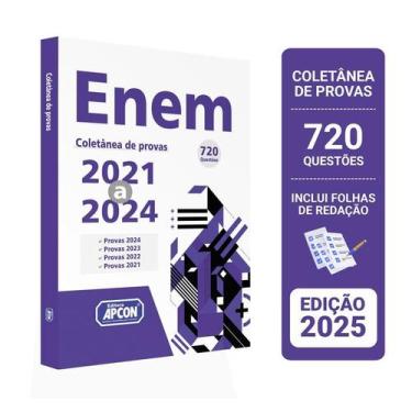 Imagem de Coletânea de Provas ENEM  720 Questões das Edições 2021 a 2024 - Edito