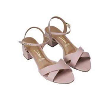 Imagem de Sandália Feminina Vizzano Salto Baixo Grosso 6291.927 Rosa-Feminino
