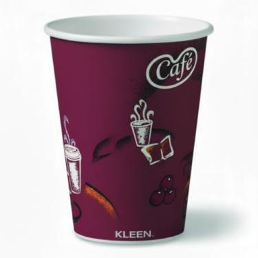 Imagem de Kleen Copos de papel quente, copos descartáveis de 198 g para café e bebidas quentes, copos de papel resistentes a vazamentos para café, chá, cacau, escritório, eventos e catering (50 xícaras)