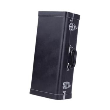 Imagem de simhoa Estojo para saxofone alto, bolsa de armazenamento, acessórios. Leve, premium, prático, retangular, com alça, e portátil, Preto