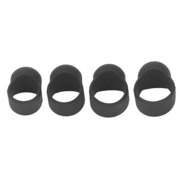 Imagem de 4 capas de dedo de silicone para tambor de língua - mangas de dedo de bateria de aço macio, acessórios de bateria de percussão