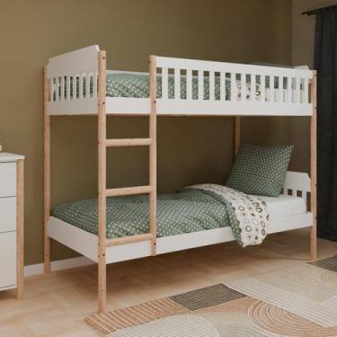 Imagem de Beliche Infantil Solteiro Arredus em Madeira Maciça / MDF - KK Móveis