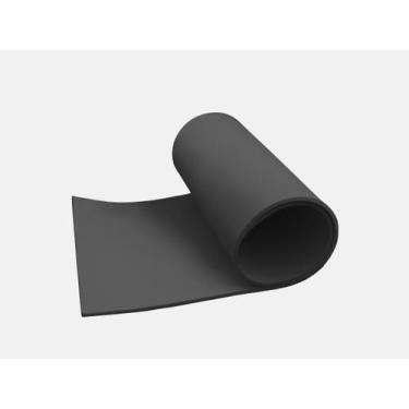 Imagem de Tapete de yoga mat 1,80x0,53 8mm  esteira yoga pilates - Ams Eva, Pret