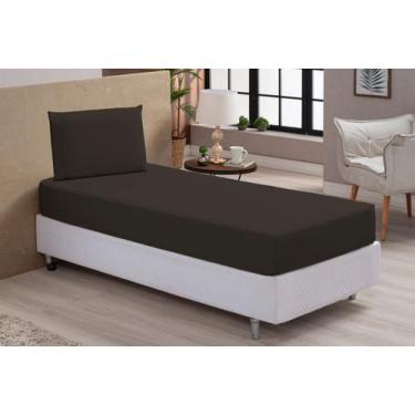 Imagem de Jogo De Lençol Solteiro Roupa De Cama 400 Fios Micropercal 2pçs 100% P