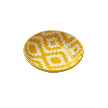 Imagem de Pratos de vinagre de cerâmica para cozinha, prato de tempero, lanche, frutas, sobremesa, talheres (amarelo)