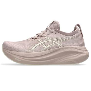 Imagem de ASICS Tênis de corrida feminino Gel-Nimbus 27, Fawn Birch, 35