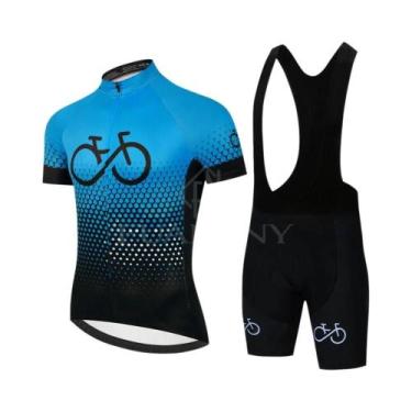 Imagem de Conjunto De Camiseta De Ciclismo Masculina Para O Verão, Roupas De Tre