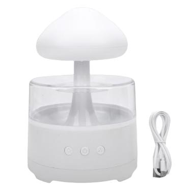Imagem de Zerodis Umidificador de Nuvem de Chuva, 7 Modos de Luz LED Ajustáveis ​​Umidificador de Gota de Chuva Com Luz Noturna Difusor de óleo Essencial Em Nuvem Hidratante de Ar Com Design de