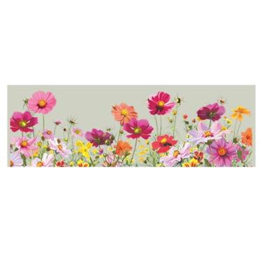 Imagem de Achang Adesivos de parede de plantas flores coloridas varanda vidro janelas decoração de casa descascar e colar para sala de estar, quarto, TV, parede, sala de aula