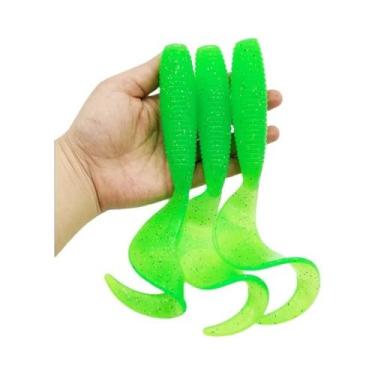 Imagem de 3 unidades iscas de pesca isca artificial macia 17,5 cm / 6,89 pol./52