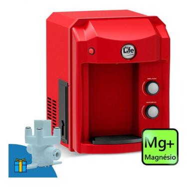 Imagem de Purificador De Água Gelada Alcalina Ionizada C/ Magnésio Mg+ 220V Vermelho