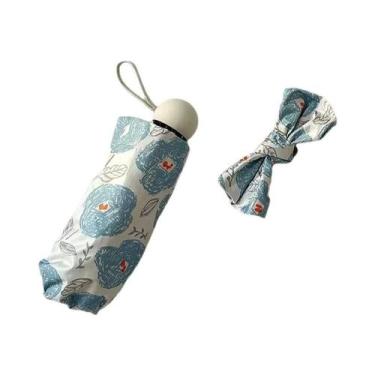 Imagem de Guarda-Chuva Floral Retro Francês Para Mulheres, Dobrável, Proteção Co