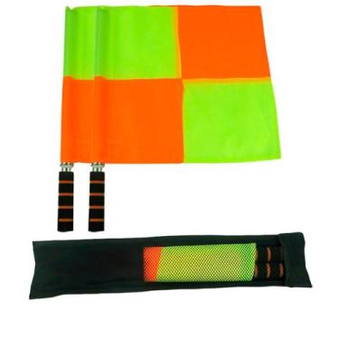 Imagem de Bandeira Arbitro Auxiliar Jogo Futebol 01 Par Pronta Entrega - Estilo 