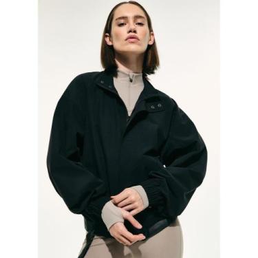 Imagem de Casaco Oversized Feminino Hering Sports + Frnc - Preto M, M