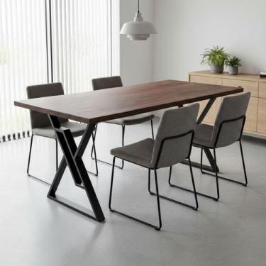 Imagem de Base De Mesa Tóquio Para Tampos De Madeira Até 1,80m X 0,90m - Loja da