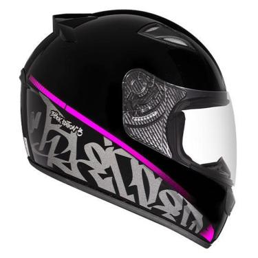 Imagem de Capacete Ebf New Spark Black Edition 3 Rosa Fosco Moto-Unissex