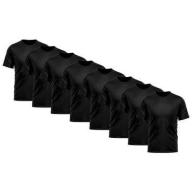 Imagem de Kit 8 Camiseta Masculina Dry Proteção Solar UV Básica Lisa Treino Academia Camisa Camisetas-Masculino
