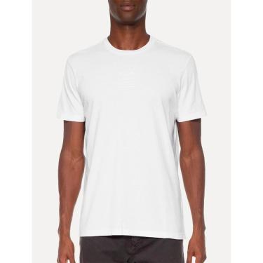 Imagem de Camiseta Ellus Masculina Cotton Fine Timeless Classic Branca-Masculino