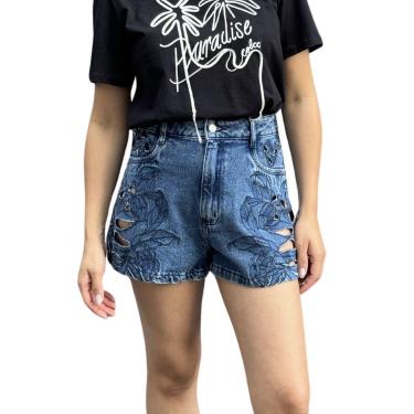 Imagem de Short Jeans Joana Bordado Colcci Jeans-Feminino