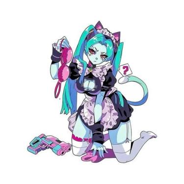 Imagem de Adesivo Refletivo Hatsune Miku Futuro 2D Para Carro Elétrico - Decoraç