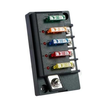 Imagem de Bloco De Fusíveis À Prova d'Água 4/6 Vias 12V Com Indicador LED, Caixa