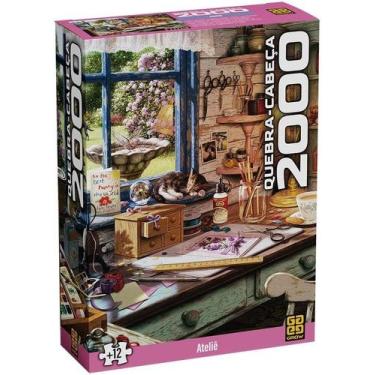 Imagem de Quebra-Cabeça - 2000 Peças - Ateliê - Grow - 4924