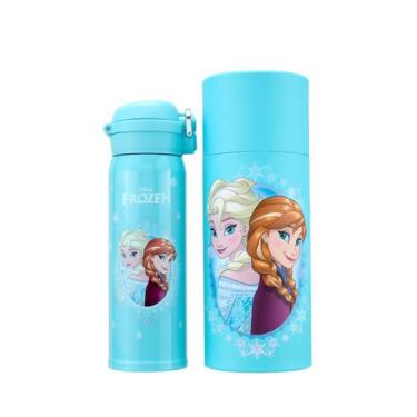 Imagem de Garrafa de Água Térmica Squeeze Frozen 480ml Resistente Escola Passeio
