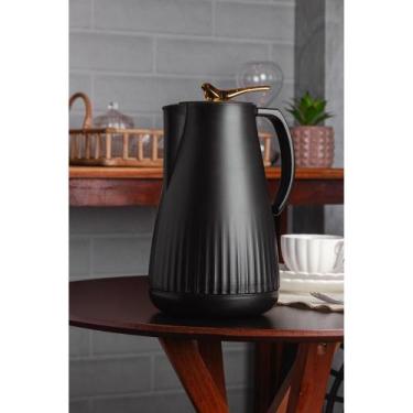 Imagem de Garrafa Térmica Wolff New Bird de Plástico Preta 1L