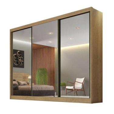 Imagem de Guarda Roupa Casal Espelhado 8 Gavetas - Sollo-cumaru - Móveis Horizonte