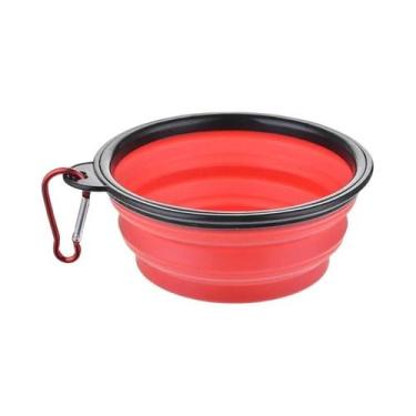 Imagem de Tigela Dobrável De Silicone Para Cães 350 650 1000ml, Comedouro Portát