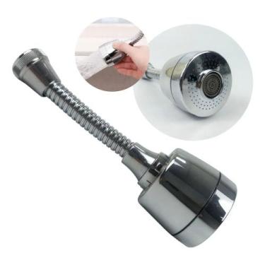 Imagem de Bico arejador para torneira com 2 tipos de jato 360 economizador de ág