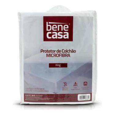 Imagem de Protetor de colchão impermeável King Bene Casa, Branco, 1,93m x 2,03m 
