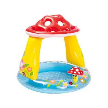 Imagem de Piscina Cogumelo Divertido 45 LITROS Com Cobertura - INTEX