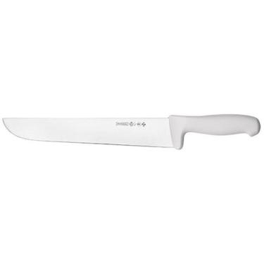Imagem de Faca Açougueiro Profissional Cozinha Inox Carne 12'' Mundial, Branco, 