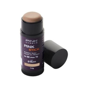 Imagem de Protetor Solar e Base Pink Stick Fps90 FPUVA70 21km - 14g - Pink Cheek