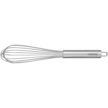 Imagem de Batedor Aço Inox Fue De Bolo Tramontina 37cm Marffim, Inox, 1 unidade,