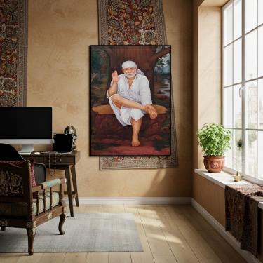 Imagem de Quadro Decorativo Shirdi Sai Baba  - 70x50cm