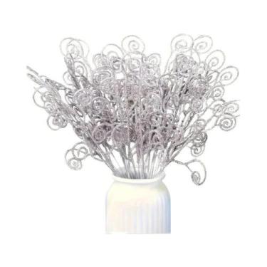 Imagem de Decoração De Árvore De Natal Com Galhos Encaracolados Brilhantes, 510 