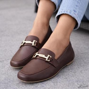 Imagem de Mocassim Feminino Tamanho Especial 41 ao 44 Bico Quadrado Confortável 