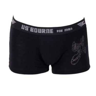 Imagem de Cueca Boxer Infantil Viscolycra Cor:PretoTamanho:M - Saulo Lingerie, P