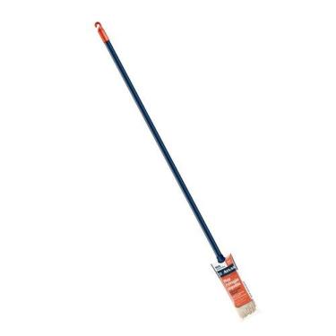 Imagem de Esfregão Mop Algodão 100% com Cabo 120CM para Limpeza de Janelas Pisos e Paredes em Fibras Absorventes Azul Atlas