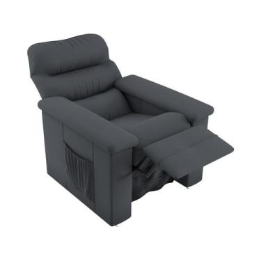 Imagem de Poltrona Reclinável 3 Posições Matrix Jaguar, Cinza