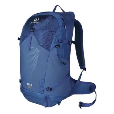 Imagem de Mochila de trilha topo 32 litros impermeável poliéster com capa - Azte