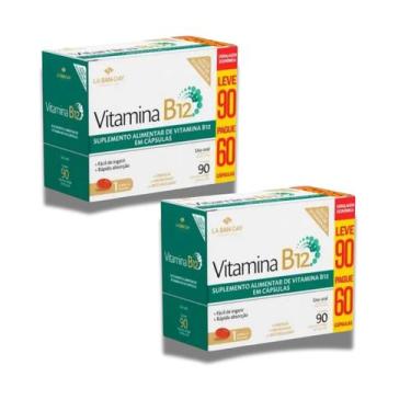Imagem de Kit C2 Vitamina B12 Cápsulas P/Metabolismo C90 - La San Day - LA SAN-D