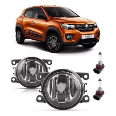 Imagem de Par Farol De Milha Renault Kwid 2017 2018 2019 2020 2021 + Lâmpada - U