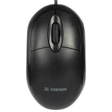 Imagem de Mouse Óptico Fortrek OML101 USB 800dpi Cor Preto cabo 1.2m