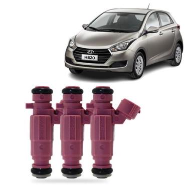 Imagem de Kit 3 Bico Injetor Hb20 Picanto 1.0 12v 3cc Flex 2012 A 2018 - GENUINE