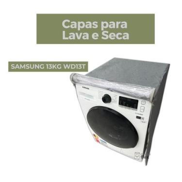 Imagem de Capa lava e seca samsung 13kg wd13t transparente flex - Capas Flex, CI