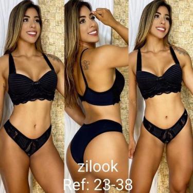 Imagem de Kit só Zilook atacado com 5 conjunto de lingerie de luxo (Sutiã e calc
