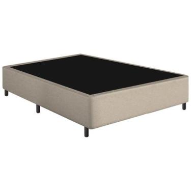 Imagem de Base Cama Box Casal Gazin 27x138x188cm Dual Force, Bege, Casal